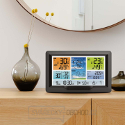 Solight profesionální meteostanice, přehledný a designový displej, tlak, teplota, vlhkost, srážky, hodnoty větru Náhled