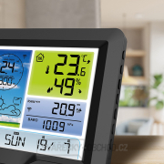 Solight profesionální meteostanice, přehledný a designový displej, tlak, teplota, vlhkost, srážky, hodnoty větru náhled