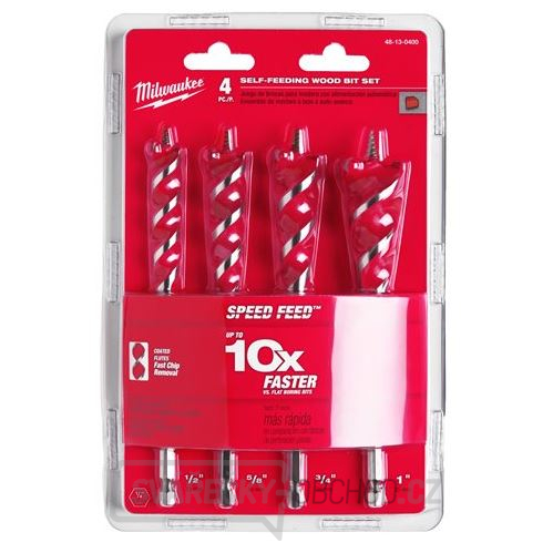 Milwaukee Sada vrtáku SPEED FEED - 4ks gallery main image