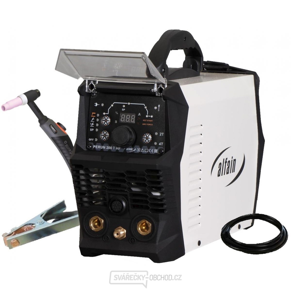 Perun 200 T HF + Hořák PARKER SGT 26 4m ST + Zemnící kabel + Plyn. hadice