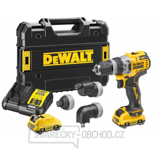 DeWALT DCD703L2T Akuvrtačka s multifunkční hlavou