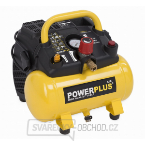 POWERPLUS POWX1721 - Kompresor 1100W 6L 8bar bezolejový gallery main image