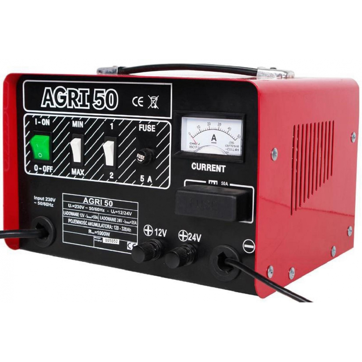 Nabíječka AGRI 50 50A, 12/24V gallery main image