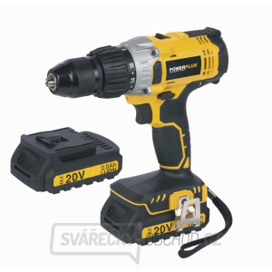 POWERPLUS POWX00445 - Aku příklepový šroubovák / vrtačka 20V LI-ION 2BAT gallery main image