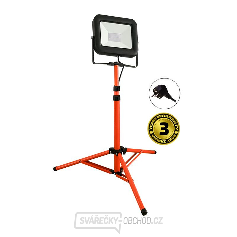 Solight LED venkovní reflektor PRO s vysokým stojanem, 100W, 9200lm, kabel se zástrčkou, AC 230V