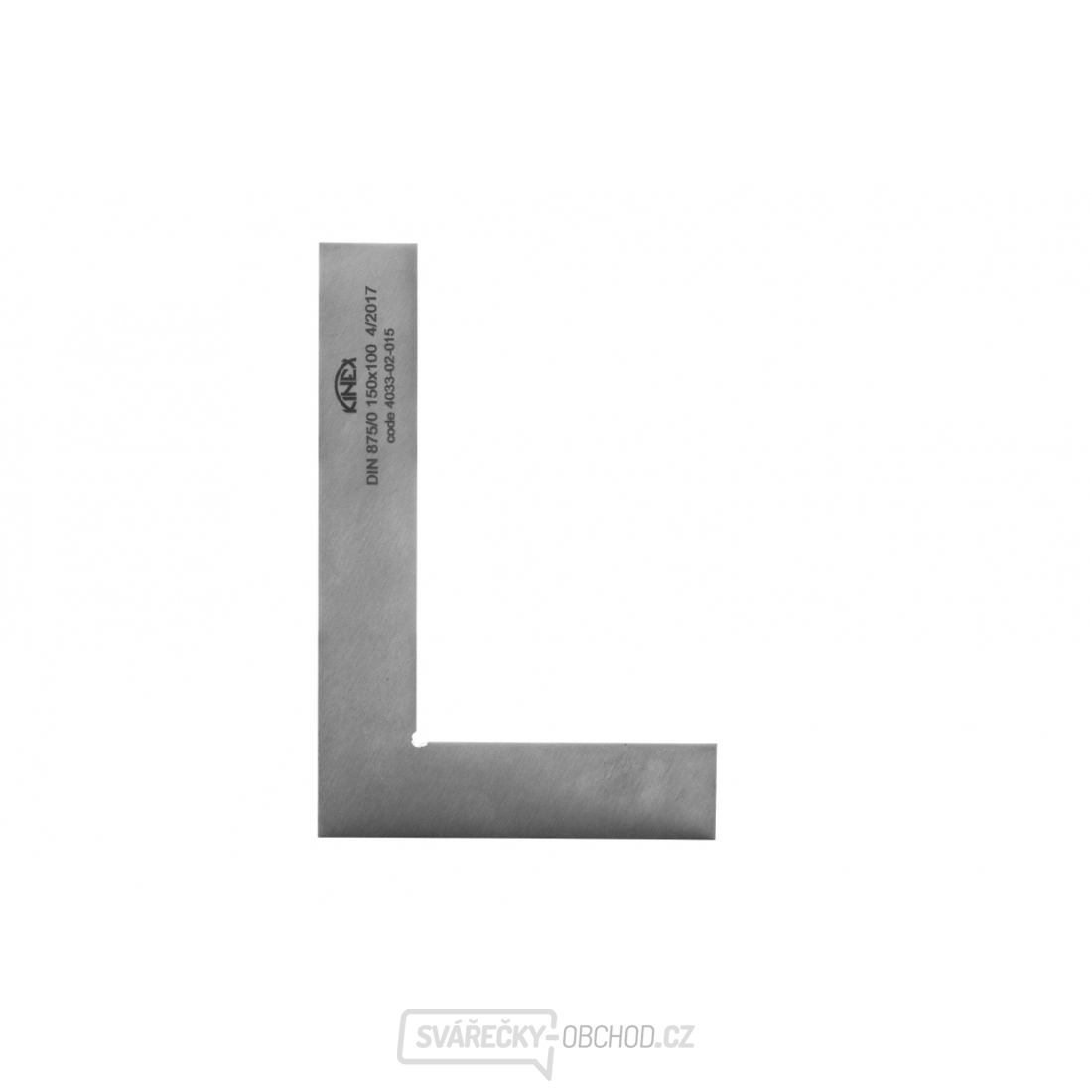 Úhelník přesný plochý KINEX 200x130 mm, tř.př.1, DIN 875 
