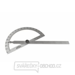 Úhloměr obloukový KINEX, NEREZ, 0-180°, 120x200 mm Úhloměr obloukový KINEX, NEREZ, 0-180°, 120x200 mm gallery main image