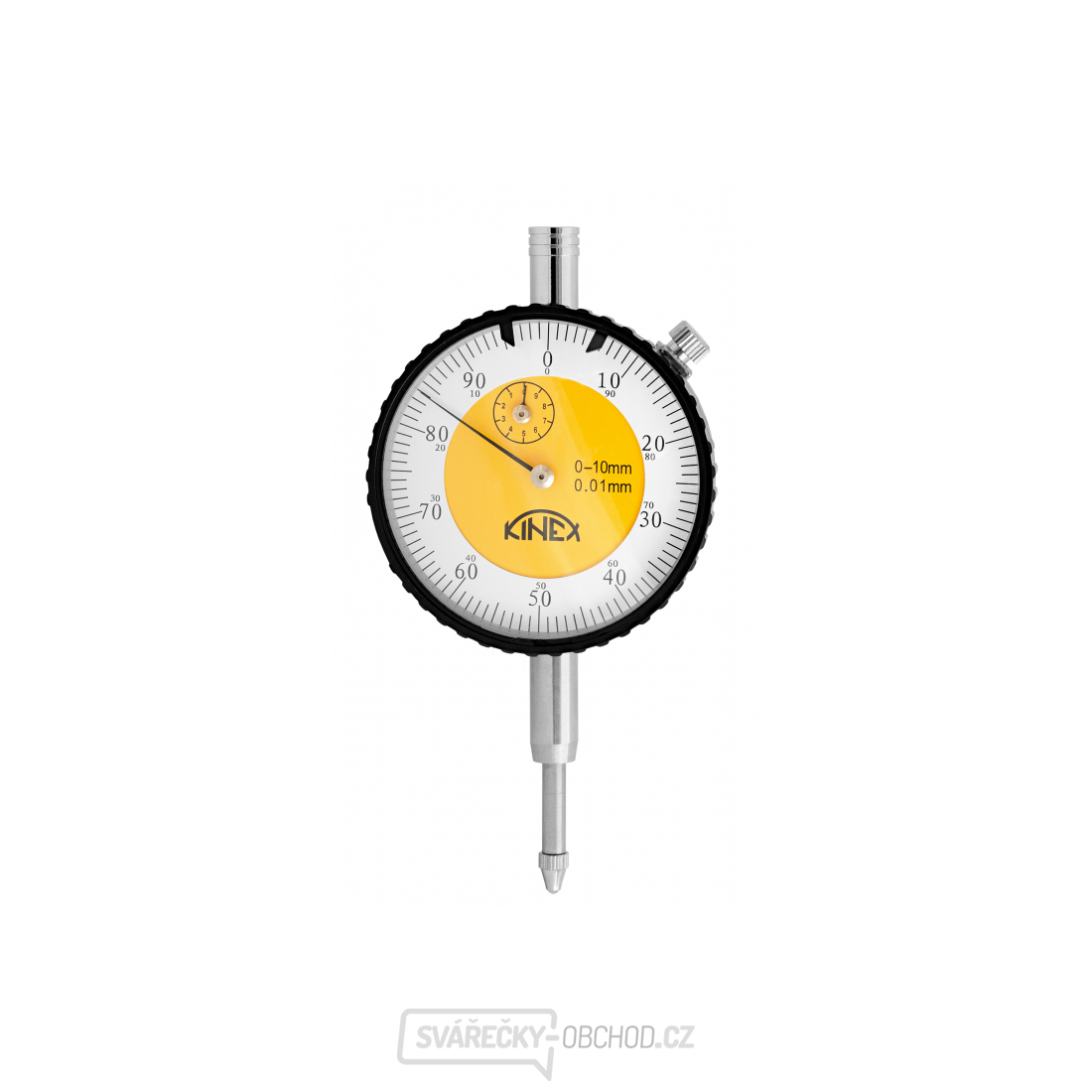 Úchylkoměr číselníkový KINEX 0-10 mm/60 mm/0,01 mm - TOP QUALITY, ČSN 25 1811