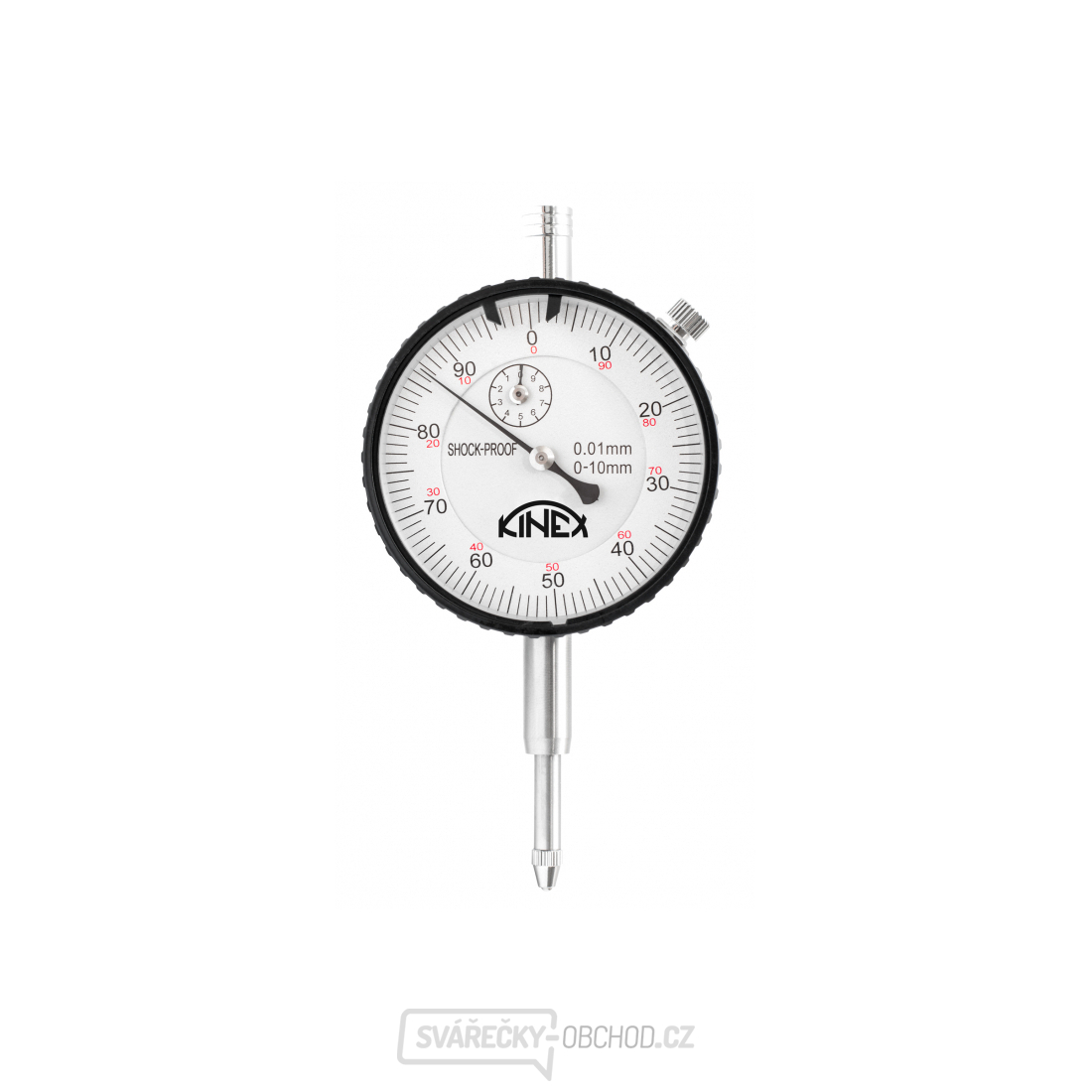 Úchylkoměr číselníkový KINEX 0-10 mm/60 mm/0,01 mm - SHOCK PROOF