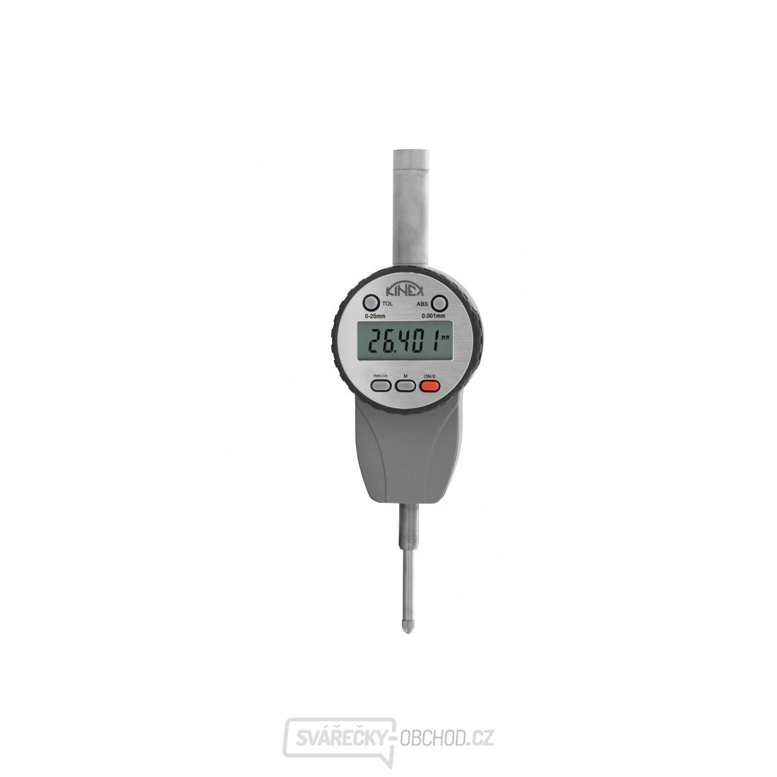 Úchylkoměr číselníkový digitální KINEX ABSOLUTE ZERO 0-25 mm/60 mm/0,001 mm, IP54