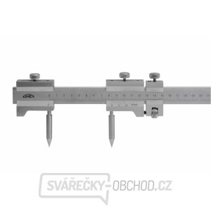 Kružidlo ploché s mm dělením a jemným stavěním KINEX 2000/0,1mm, DIN 862 Kružidlo ploché s mm dělením a jemným stavěním KINEX 2000/0,1mm, DIN 862