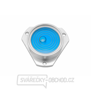 Kruhová libela KINEX s upevňovacími otvory pr.35mm - stříbrná, hliník Kruhová libela KINEX s upevňovacími otvory pr.35mm - stříbrná, hliník gallery main image