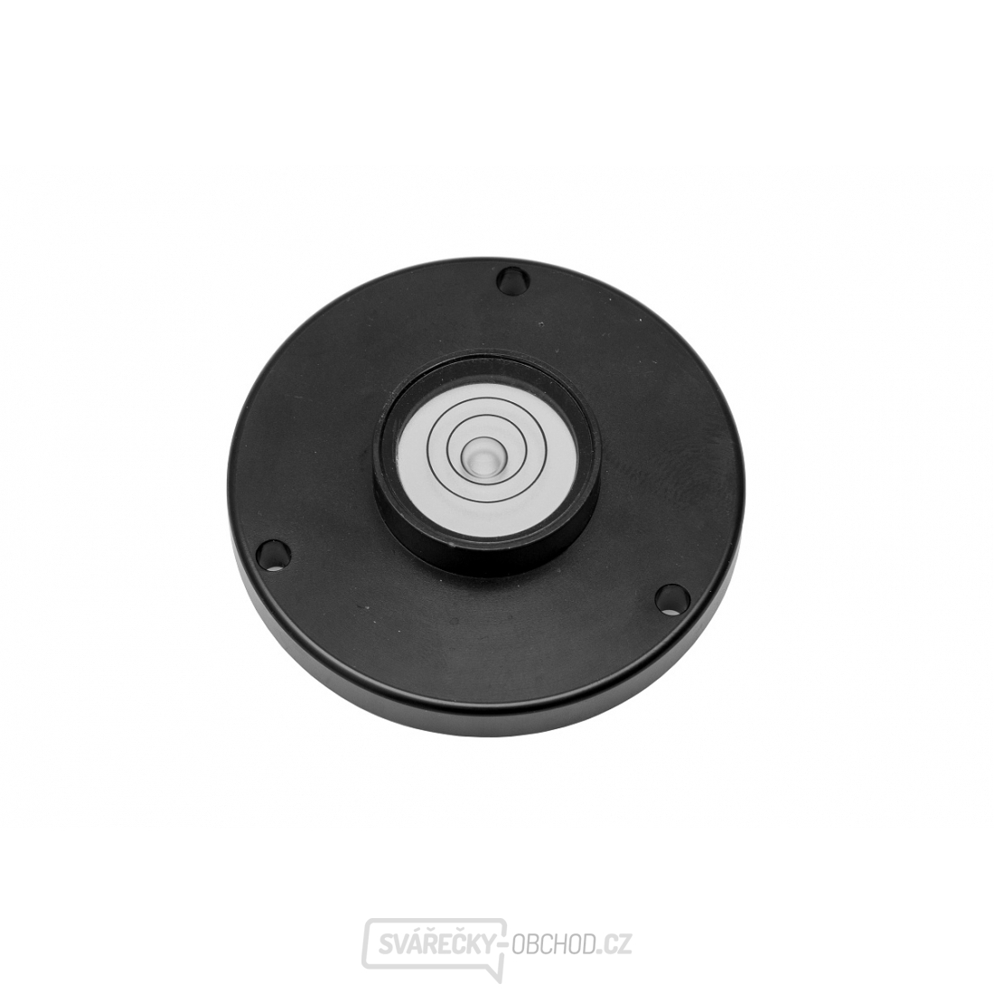 Kruhová libela KINEX s upevňovacími otvory pr.35mm - černá, hliník