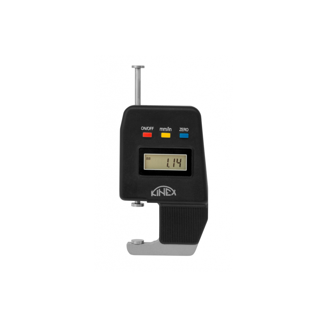 KINEX/K-MET Mikrometrický tloušťkoměr digitální KINEX 0-25mm, 0,01mm, DIN 863