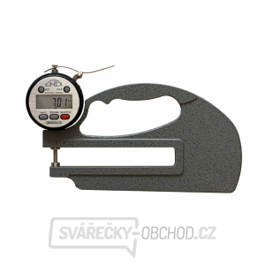 Mikrometrický tloušťkoměr digitální KINEX ABZ 0-10mm, délka ramene 120mm, 0,01mm, DIN 863 Mikrometrický tloušťkoměr digitální KINEX ABZ 0-10mm, délka ramene 120mm, 0,01mm, DIN 863