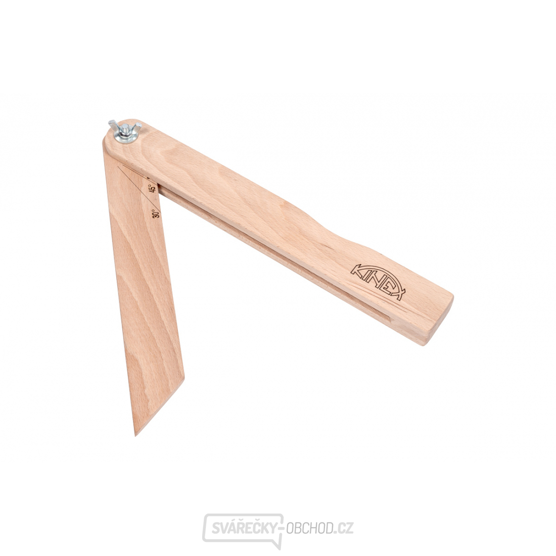 Úhloměr dřevěný 250mm/30°,45°,60°,90°