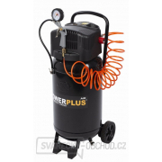 POWERPLUS POWX1751 - Kompresor 1100W 50L  plus  9 ks přísl. bezolejový náhled