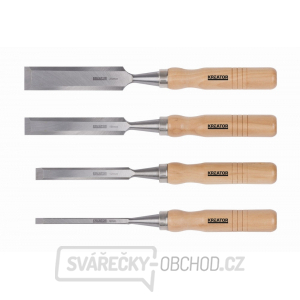 KREATOR KRT461003 - Dláta na dřevo sada 4ks-dřevěná rukojeť gallery main image