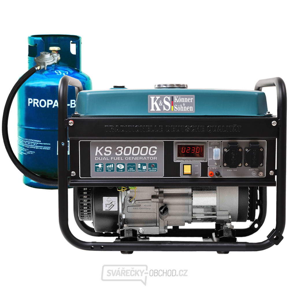 Könner & Söhnen LPG/benzínová elektrocentrála KS 3000 G