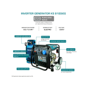 Könner & Söhnen Invertorová plynová elektrocentrála KS 8100i EG náhled