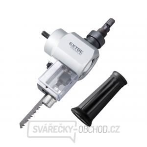 Nástavec na vrtačku 2funkční, k stříhání plechu/řezání dřeva Nástavec na vrtačku 2funkční, k stříhání plechu/řezání dřeva gallery main image