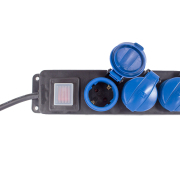 Zásuvková lišta s vypínačem se světelným indikátorem napětí 5cestná  - 4,5m Náhled