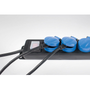 Zásuvková lišta s vypínačem se světelným indikátorem napětí 5cestná  - 4,5m Náhled