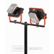 POWERPLUS POWDP8035 - Aku LED svítilna na stativu 2x20V  plus  220V 2x20W (bez AKU) náhled