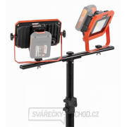 POWERPLUS POWDP8035 - Aku LED svítilna na stativu 2x20V  plus  220V 2x20W (bez AKU) náhled