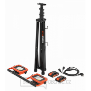 POWERPLUS POWDP8035 - Aku LED svítilna na stativu 2x20V  plus  220V 2x20W (bez AKU) náhled