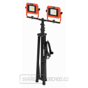 POWERPLUS POWDP8035 - Aku LED svítilna na stativu 2x20V  plus  220V 2x20W (bez AKU) náhled