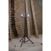 POWERPLUS POWDP8035 - Aku LED svítilna na stativu 2x20V  plus  220V 2x20W (bez AKU) náhled