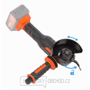 Aku úhlová bruska 125mm POWERPLUS POWDP35170 -  40V bezuhlíková (bez AKU) náhled