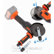 Aku úhlová bruska 125mm POWERPLUS POWDP35170 -  40V bezuhlíková (bez AKU) náhled