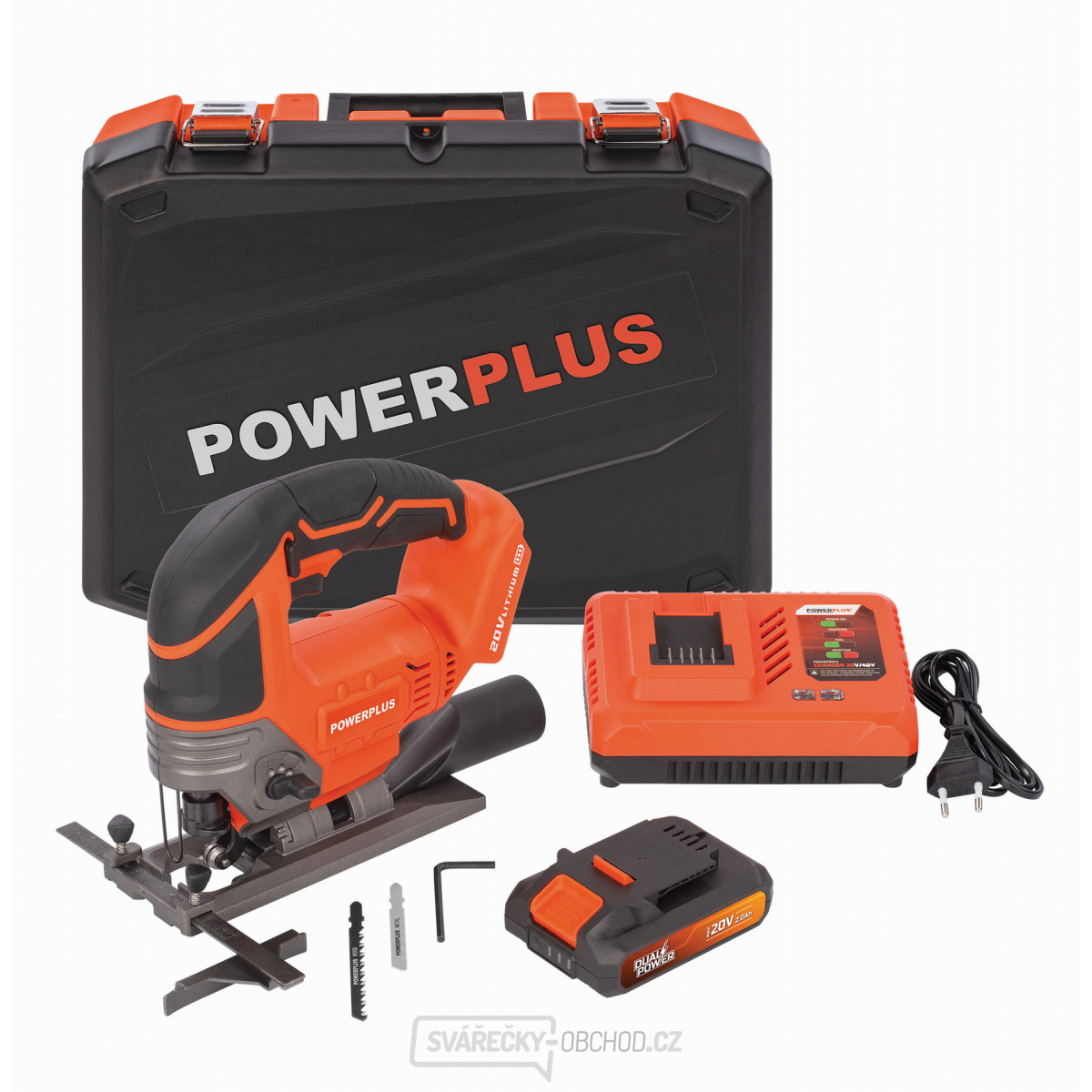 POWERPLUS POWDP25310 - Aku přímočará pila 20V SET