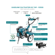 Kultivátor Könner & Söhnen KS 7HP-1050G, benzínový Kultivátor Könner & Söhnen KS 7HP-1050G, benzínový náhled