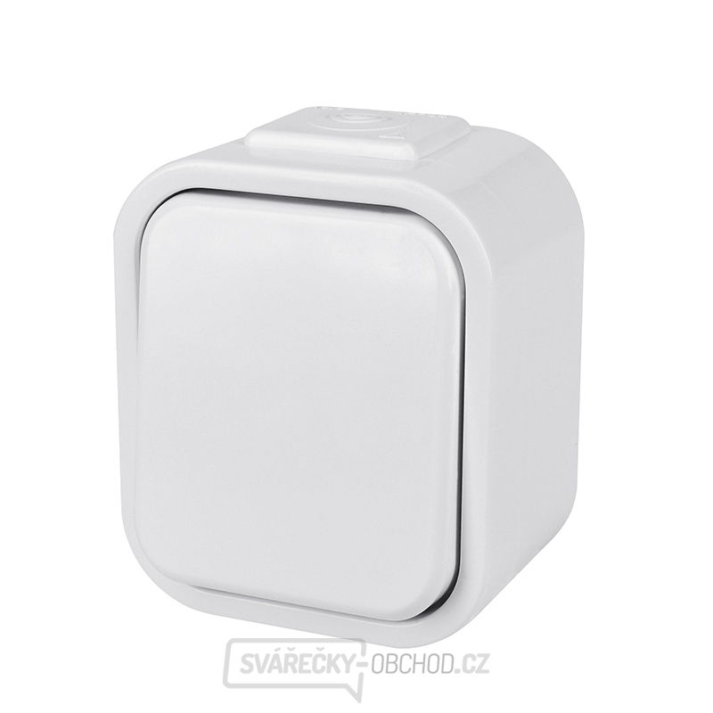 Solight vypínač do vlhka, jednopólový, bílý