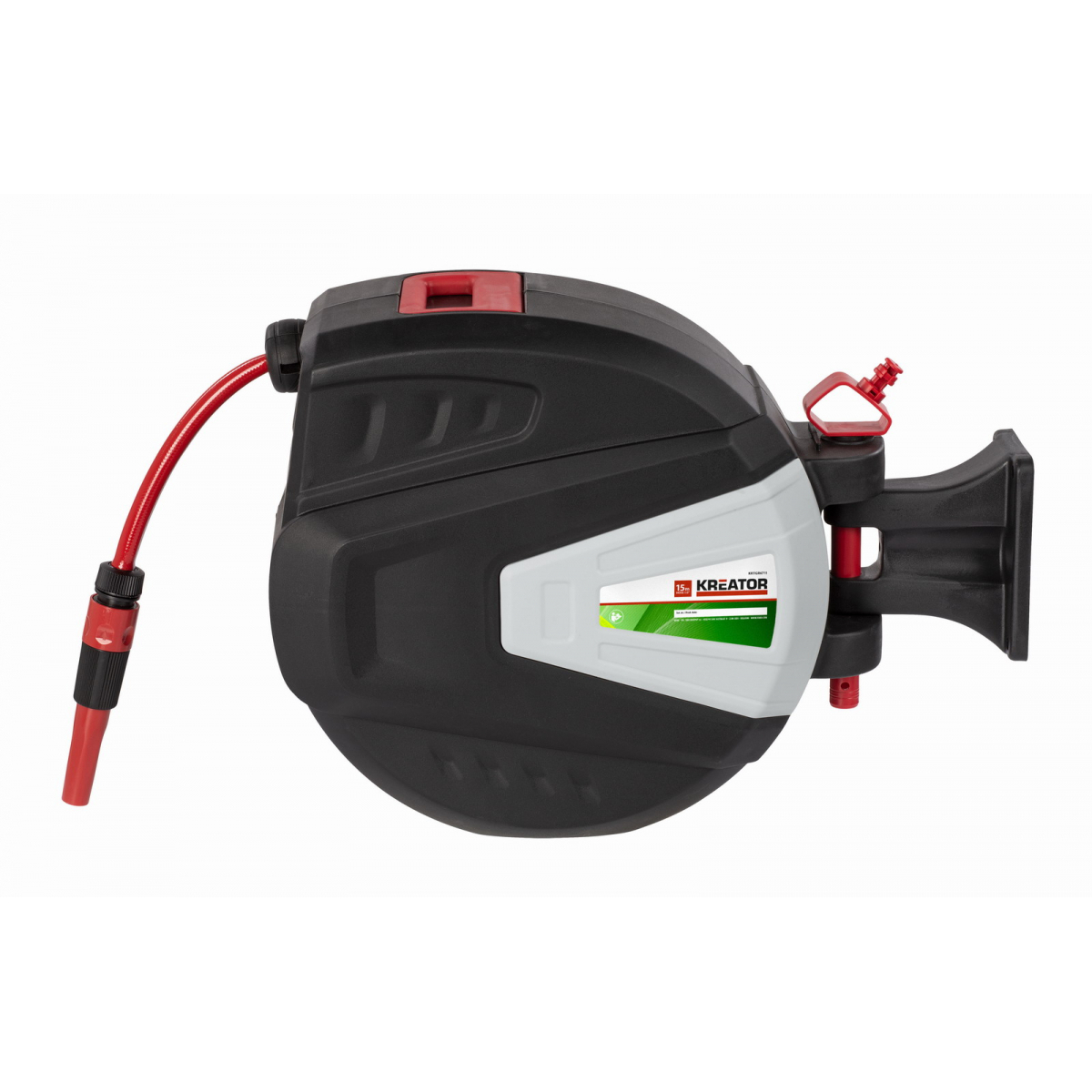 KREATOR KRTGR6711 - Zahradní hadice s aut. navíjením 15m 1/2
