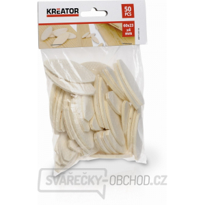 KREATOR KRT120110 - Spojovací lamela 60 x 23 x 4 mm (50 ks) gallery main image