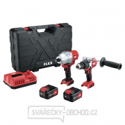 Flex 2-Rychlostní aku vrtačka s příklepem + Aku rázový utahovák 18.0V gallery main image