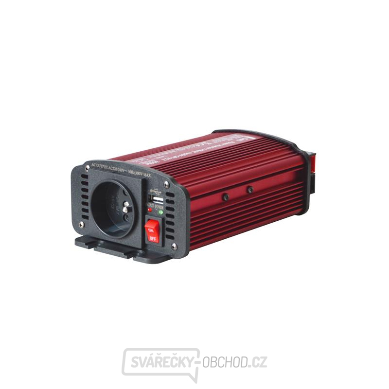Měnič napětí Geti GPI 312 12V/230V 300W USB