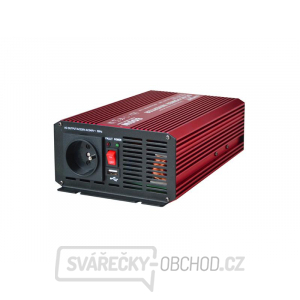 Měnič napětí CARSPA P600 12V/230V 600W čistá sinusovka USB Měnič napětí CARSPA P600 12V/230V 600W čistá sinusovka USB gallery main image