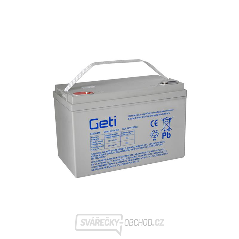 Baterie gelová 12V 100Ah Geti pro soláry