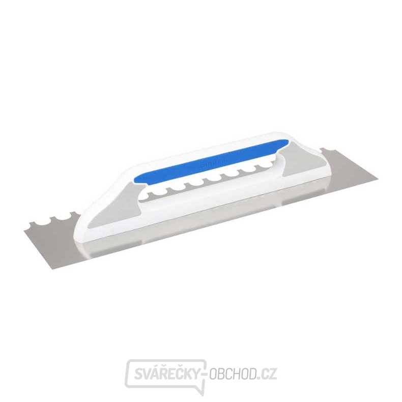 KUBALA - hladítko nerezové 480x130mm zub půlkulatý - trojsložková rukojeť