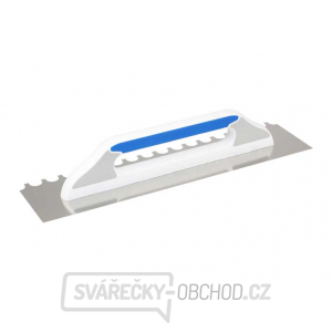 KUBALA - hladítko nerezové 480x130mm zub půlkulatý - trojsložková rukojeť KUBALA - hladítko nerezové 480x130mm zub půlkulatý - trojsložková rukojeť gallery main image