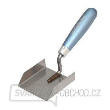 KUBALA - lžíce nerezová, štukatérská, buková rukojeť, 80x83mm