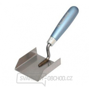 KUBALA - lžíce nerezová, štukatérská, buková rukojeť, 80x83mm KUBALA - lžíce nerezová, štukatérská, buková rukojeť, 80x83mm gallery main image