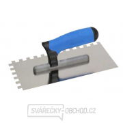 KUBALA - hladítko nerezové 270x130mm zub 4mm - dvousložková rukojeť KUBALA - hladítko nerezové 270x130mm zub 4mm - dvousložková rukojeť gallery main image