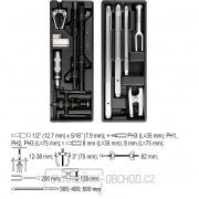 Skříňka dílenská pojízdná s nářadím (165ks) 7 zásuvek náhled