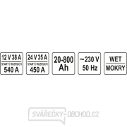 Nabíječka s funkcí startovací stanice 12V-540A / 24V-450A Náhled